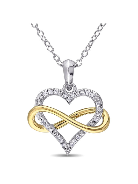 Women'S Diamond Sterling Silver Necklace