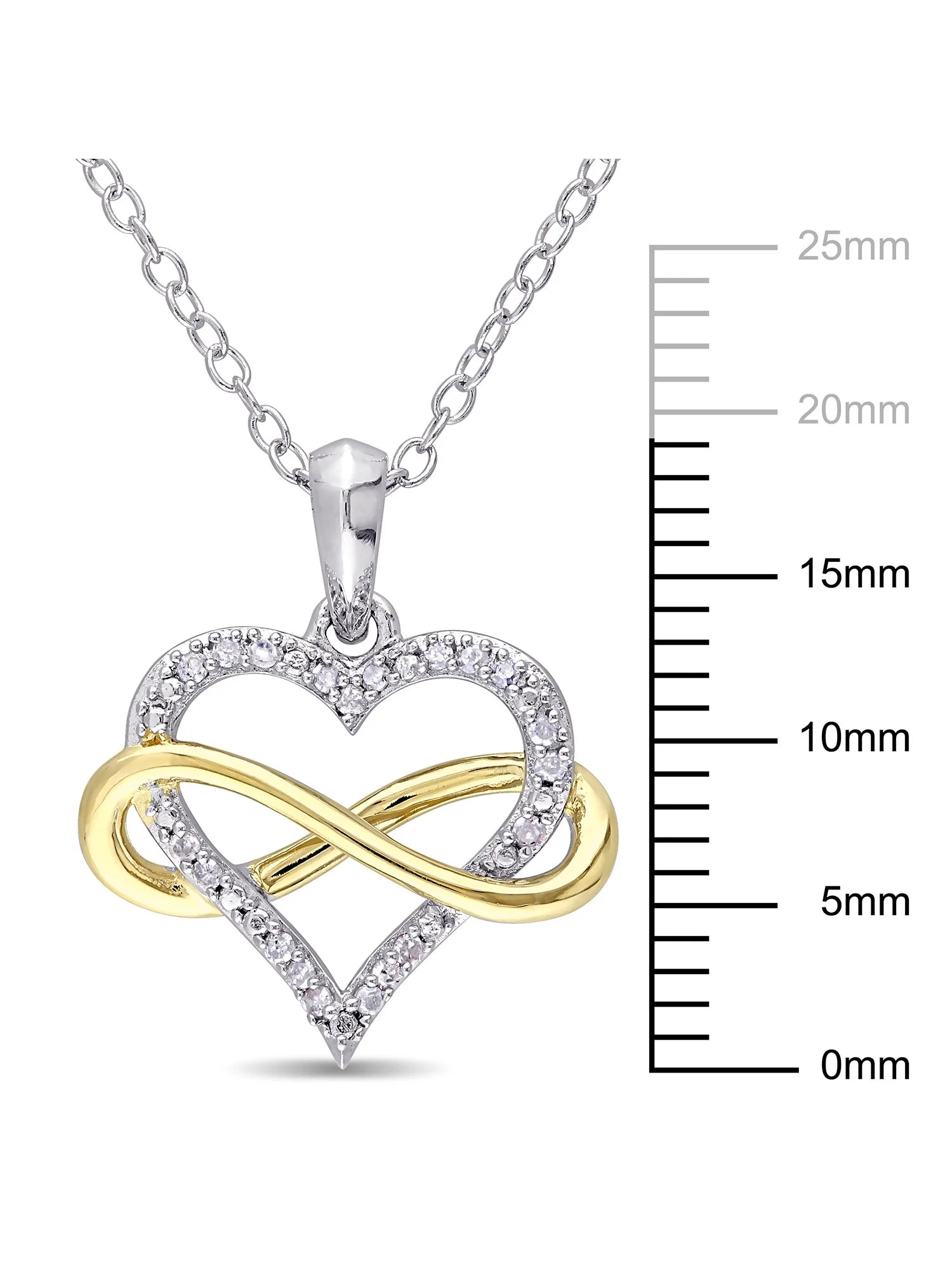 Women'S Diamond Sterling Silver Necklace