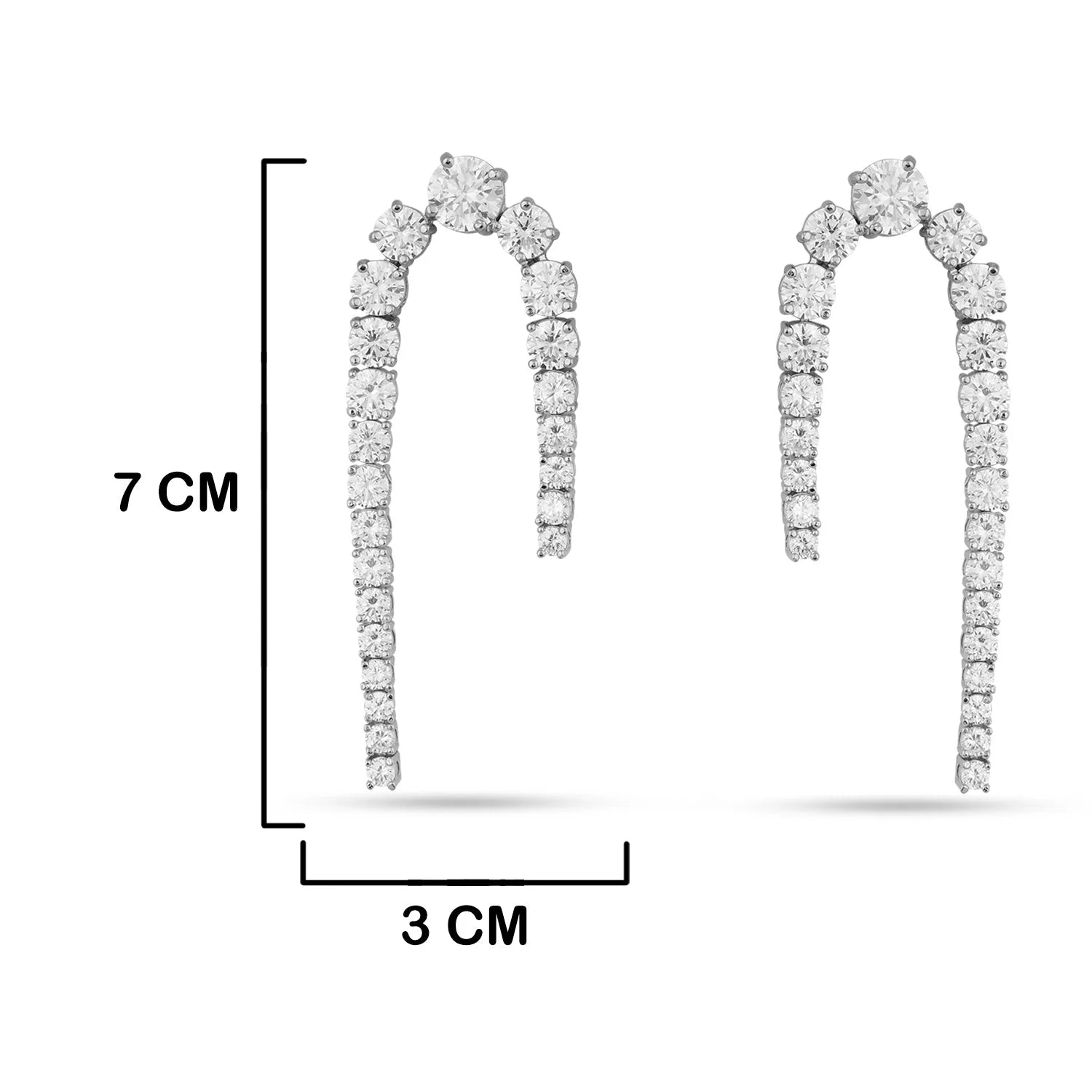 Clarise CZ Dangle Earrings