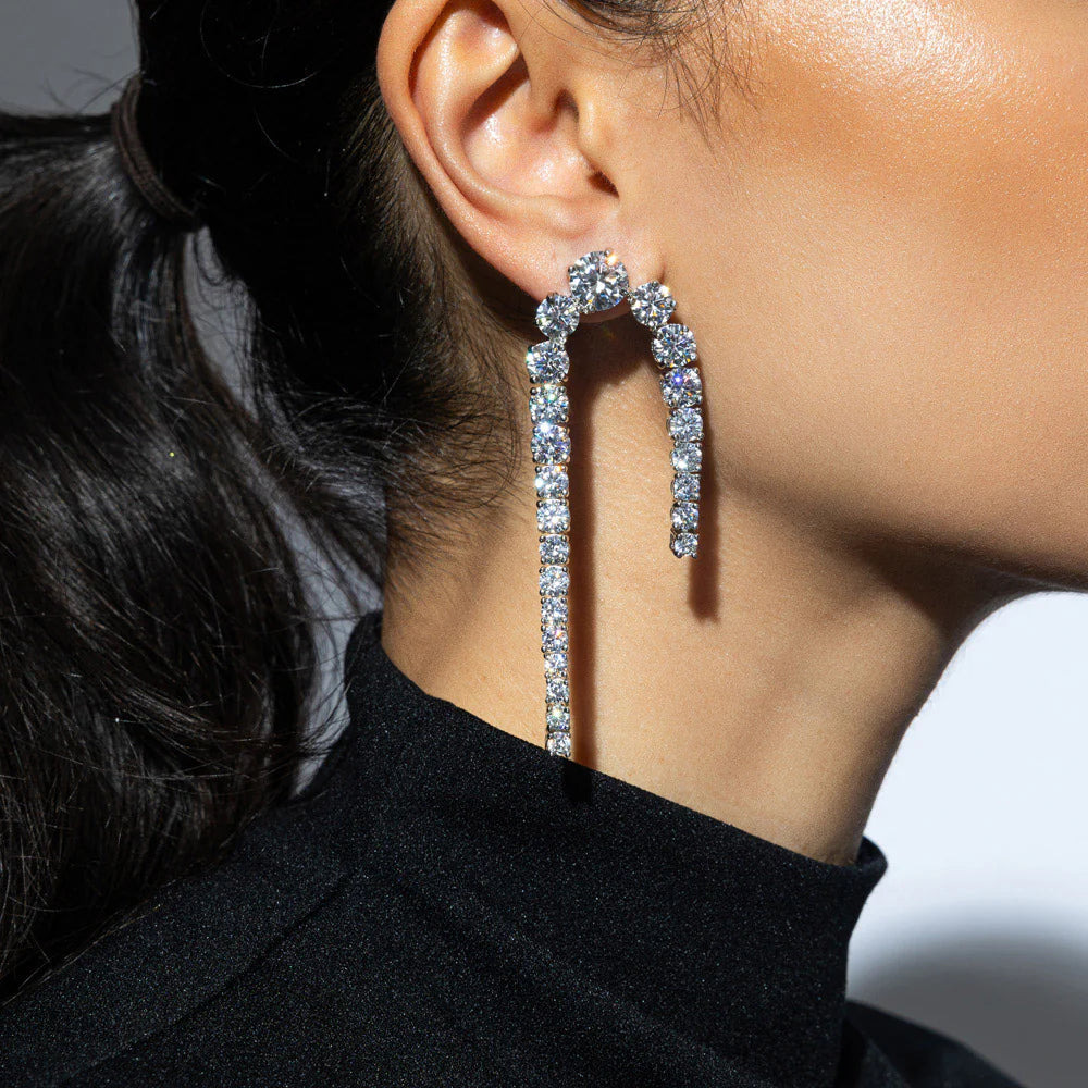 Clarise CZ Dangle Earrings