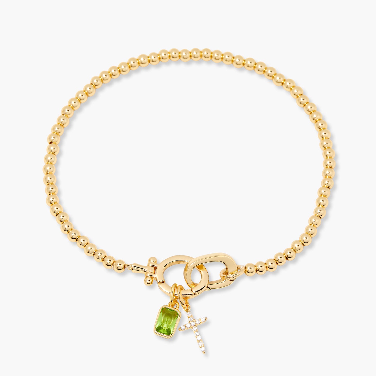 Josephine Cross Birthstone Bracelet