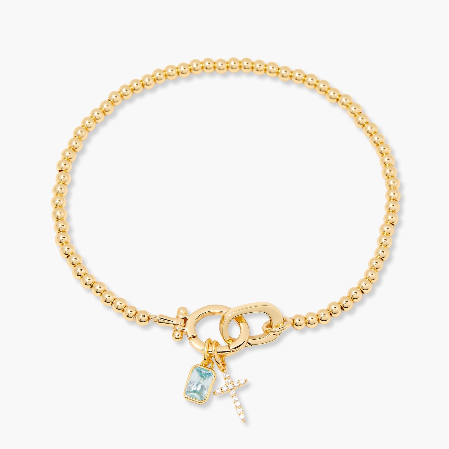 Josephine Cross Birthstone Bracelet
