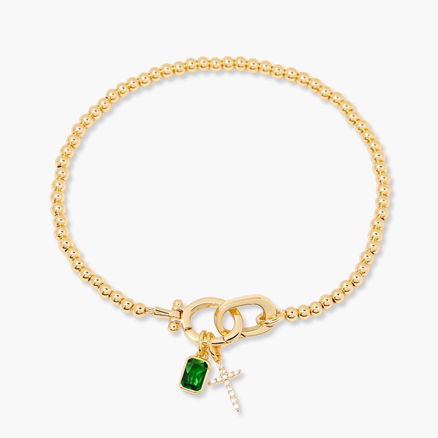 Josephine Cross Birthstone Bracelet