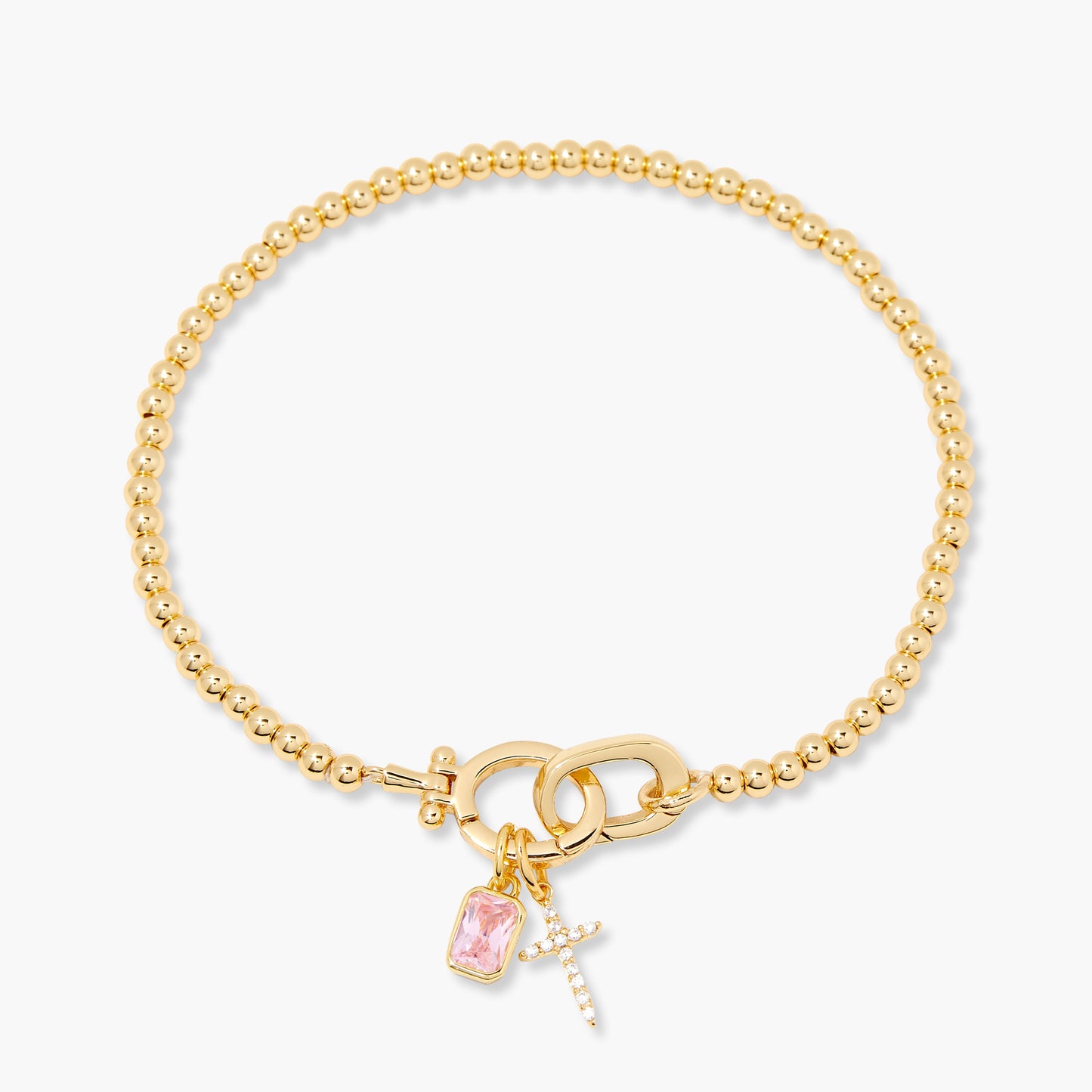 Josephine Cross Birthstone Bracelet