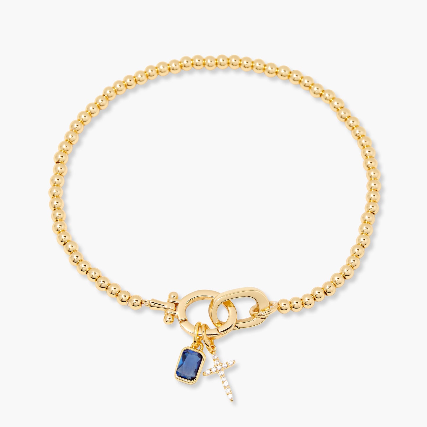 Josephine Cross Birthstone Bracelet