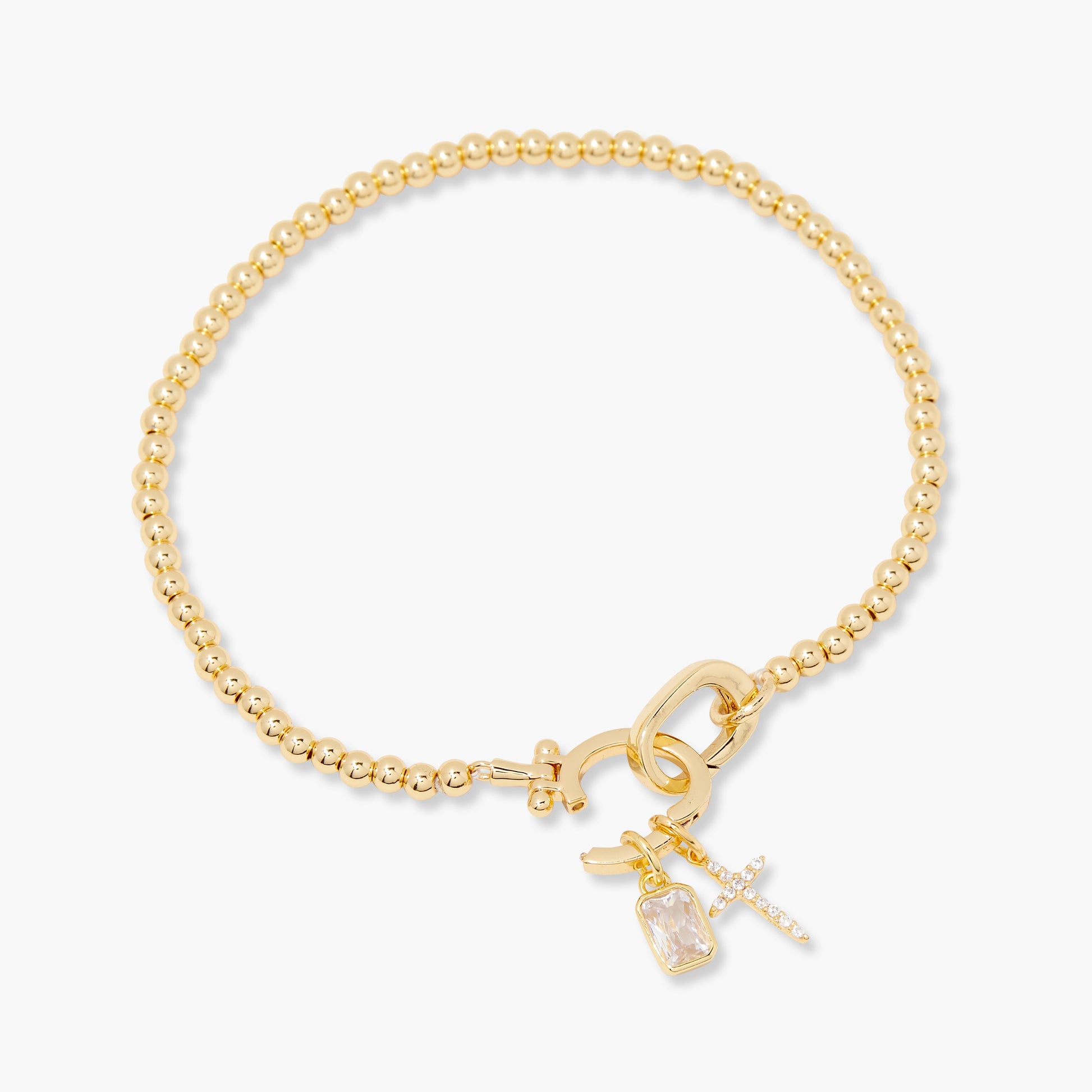 Josephine Cross Birthstone Bracelet