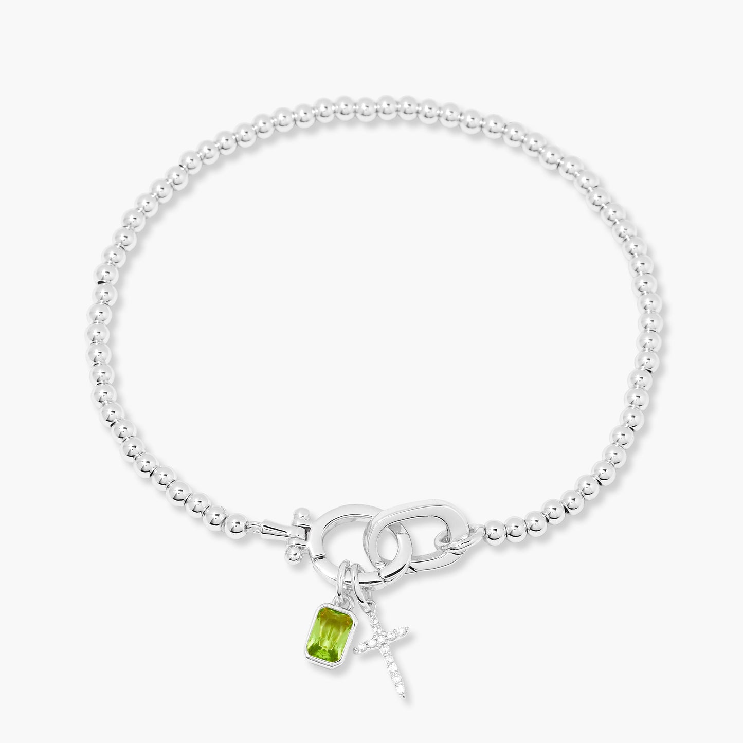 Josephine Cross Birthstone Bracelet