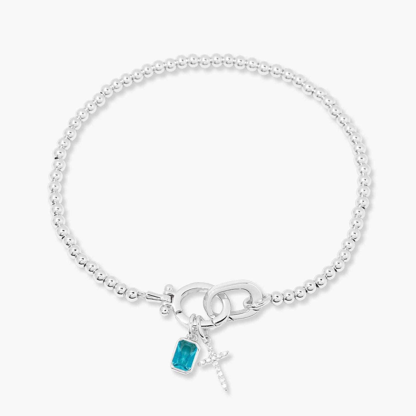 Josephine Cross Birthstone Bracelet