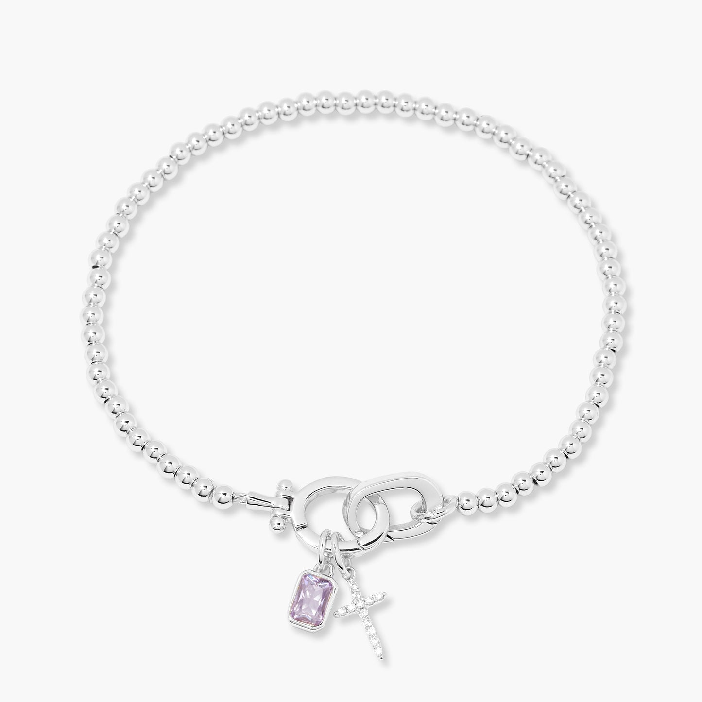 Josephine Cross Birthstone Bracelet