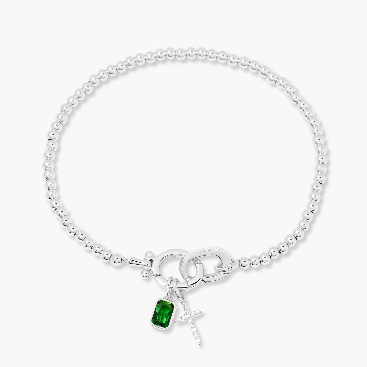 Josephine Cross Birthstone Bracelet