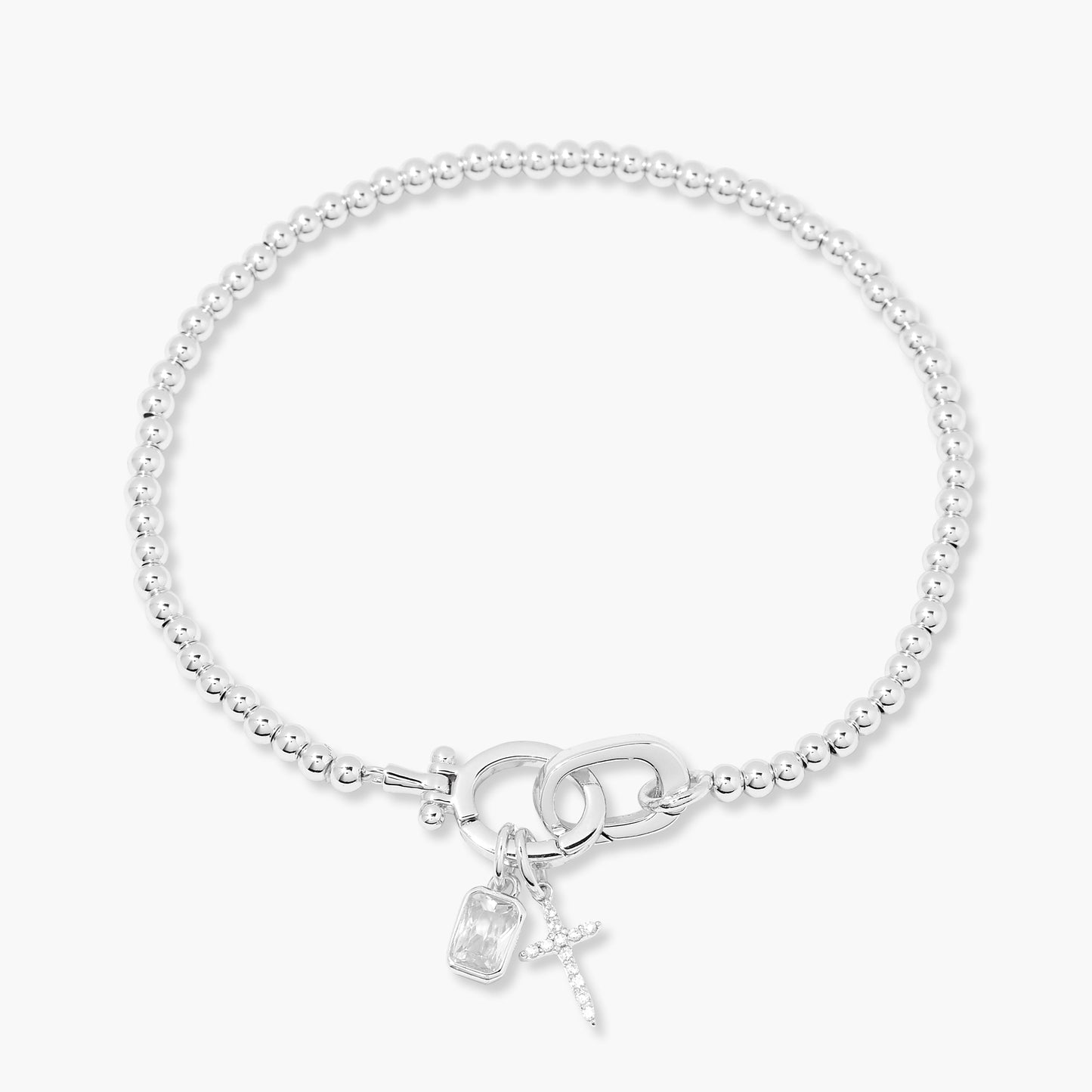 Josephine Cross Birthstone Bracelet