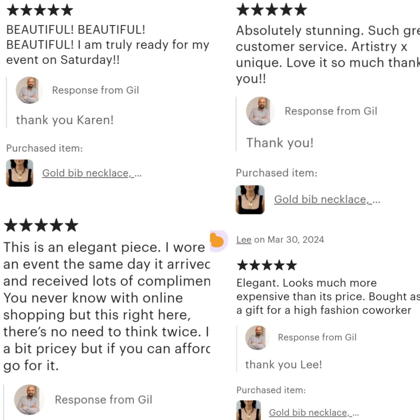 Gold Bib Necklace, Bold Statement Necklace, Abstract Necklace