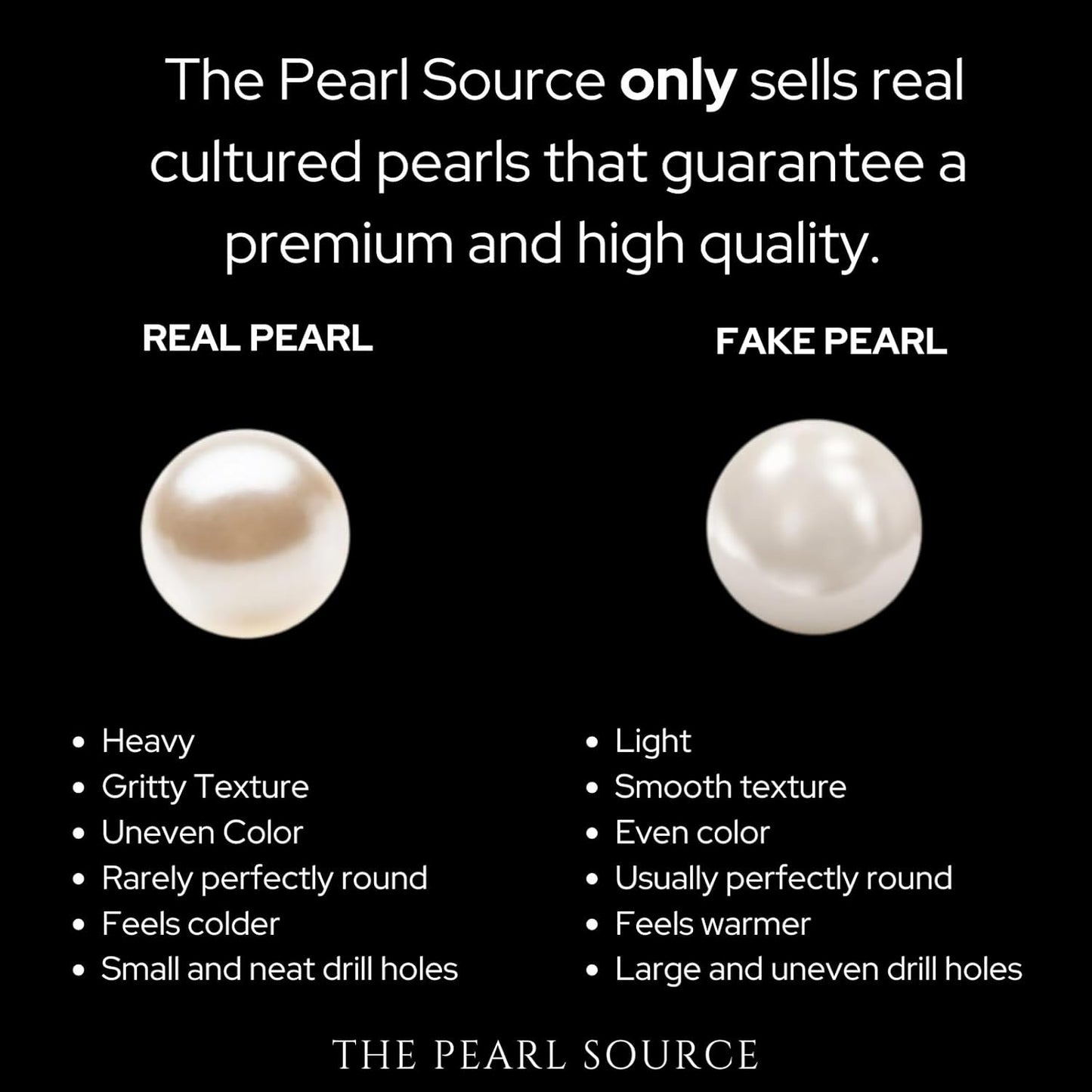 Real Pearl Necklace for Women with AAA+ Quality round White Freshwater Genuine Cultured Pearls