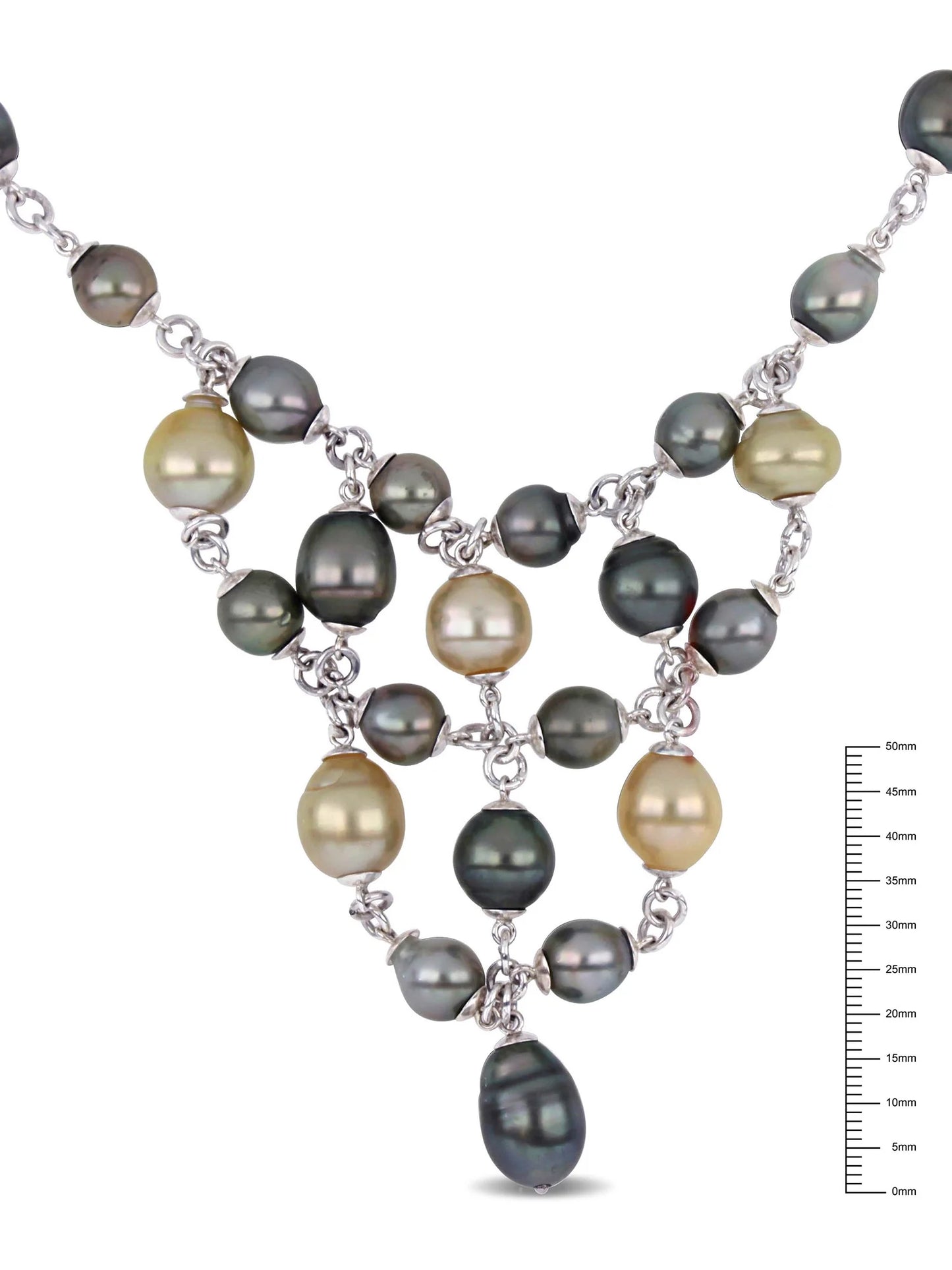 Women'S Pearl Sterling Silver Necklace