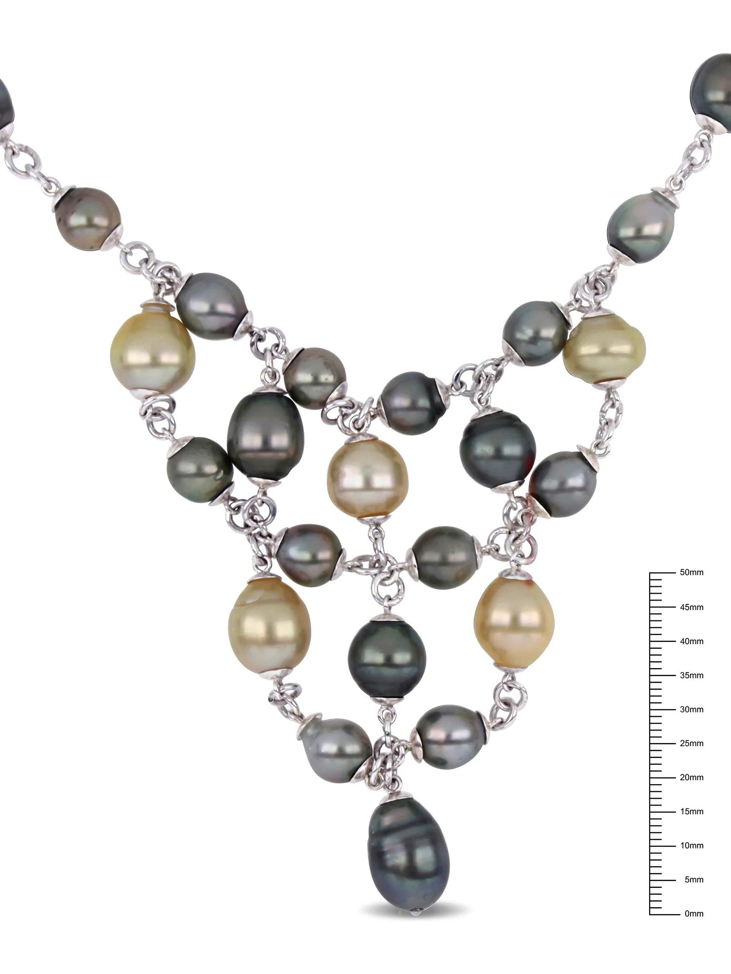 Women'S Pearl Sterling Silver Necklace