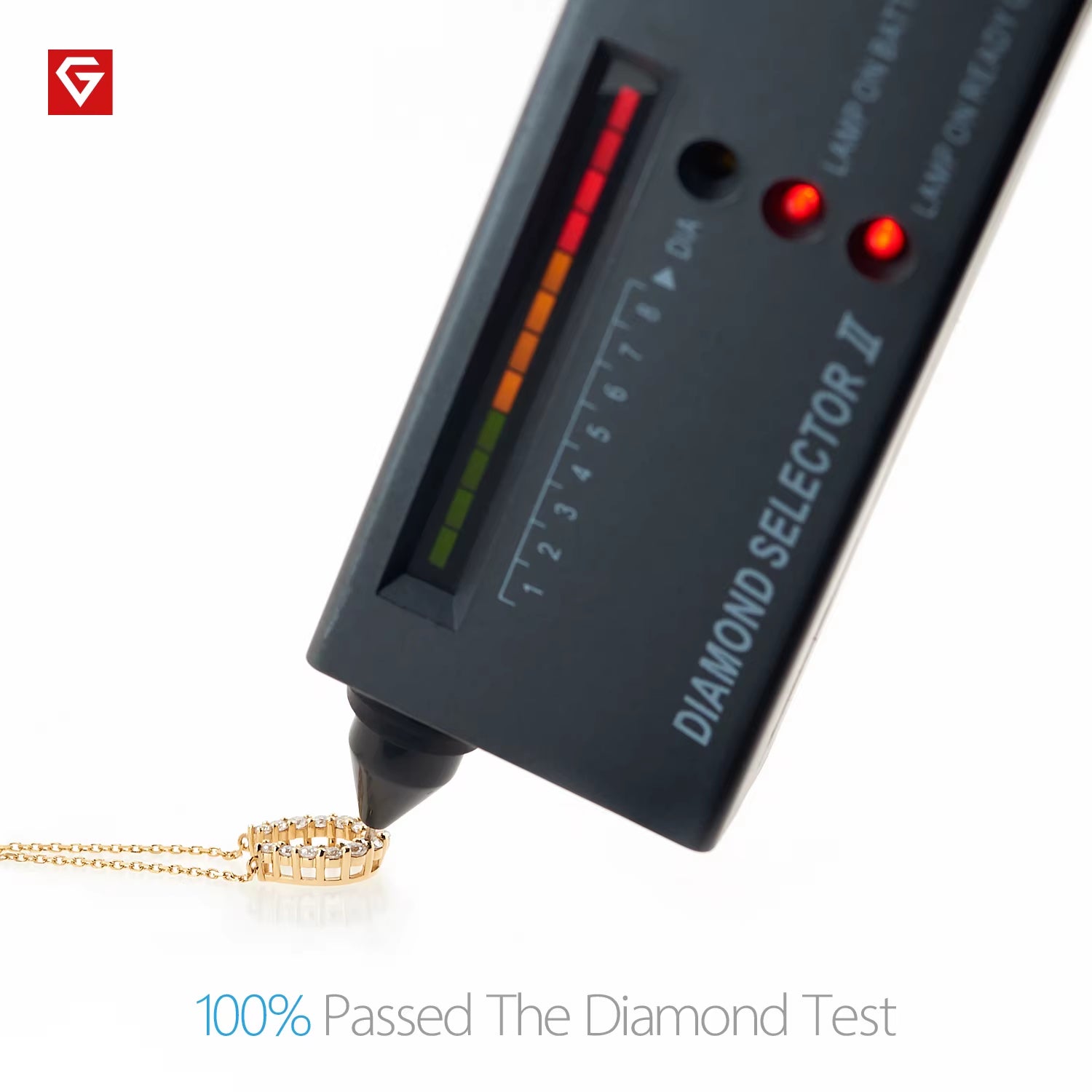 GIGAJEWE 1.09Ct White D Color VVS round 18K Solid Gold Moissanite Necklace the Horseshoe Necklace Jewelry Woman Girl Gift